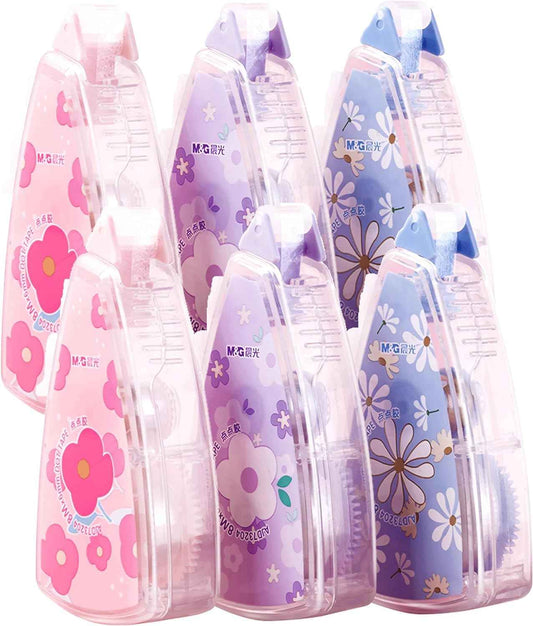M&G Double Sided Glue Transparent Tape Roller,48M/157FT,6 Pack - TTpen