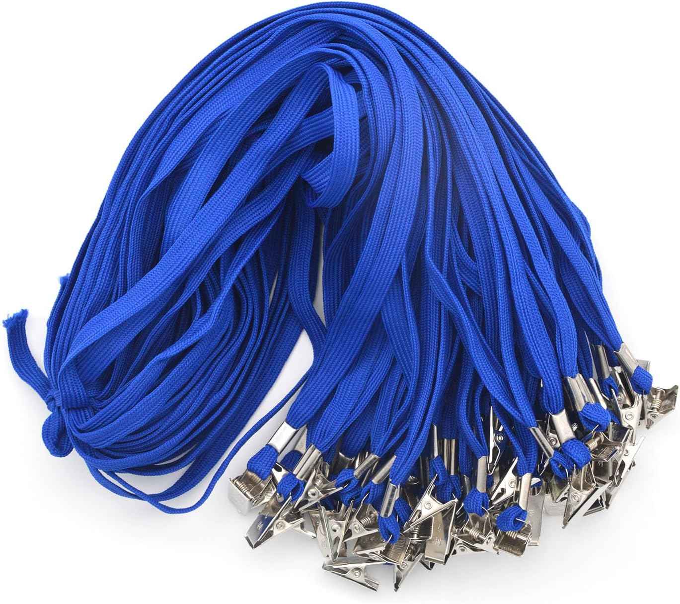50PCS 32-Inch Flat Lanyards with Badge Clip - TTpen