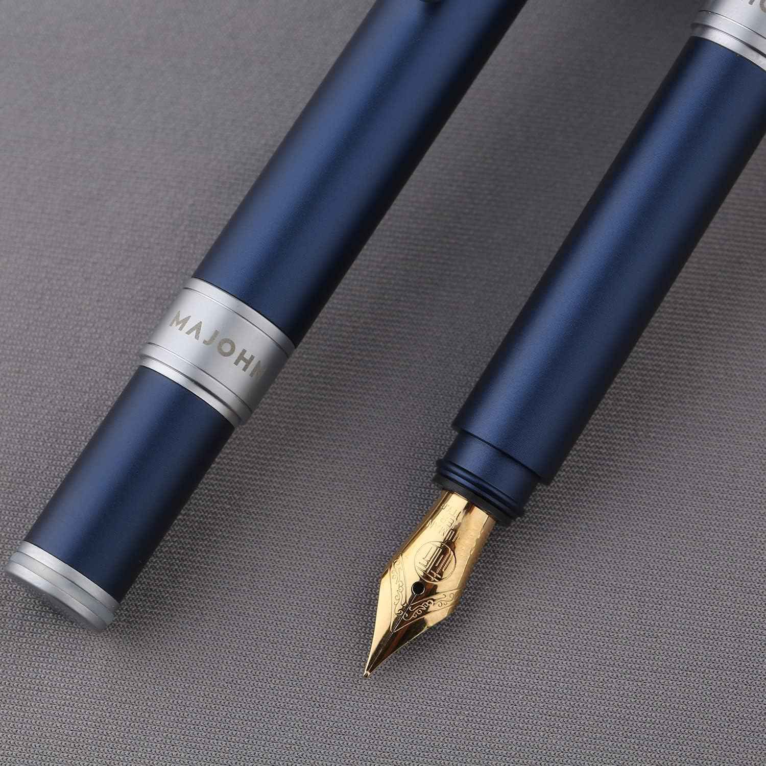 Majohn N1 Mini Fountain Pen Fine Nib,Aluminum Pocket Short Travel Pen - TTpen