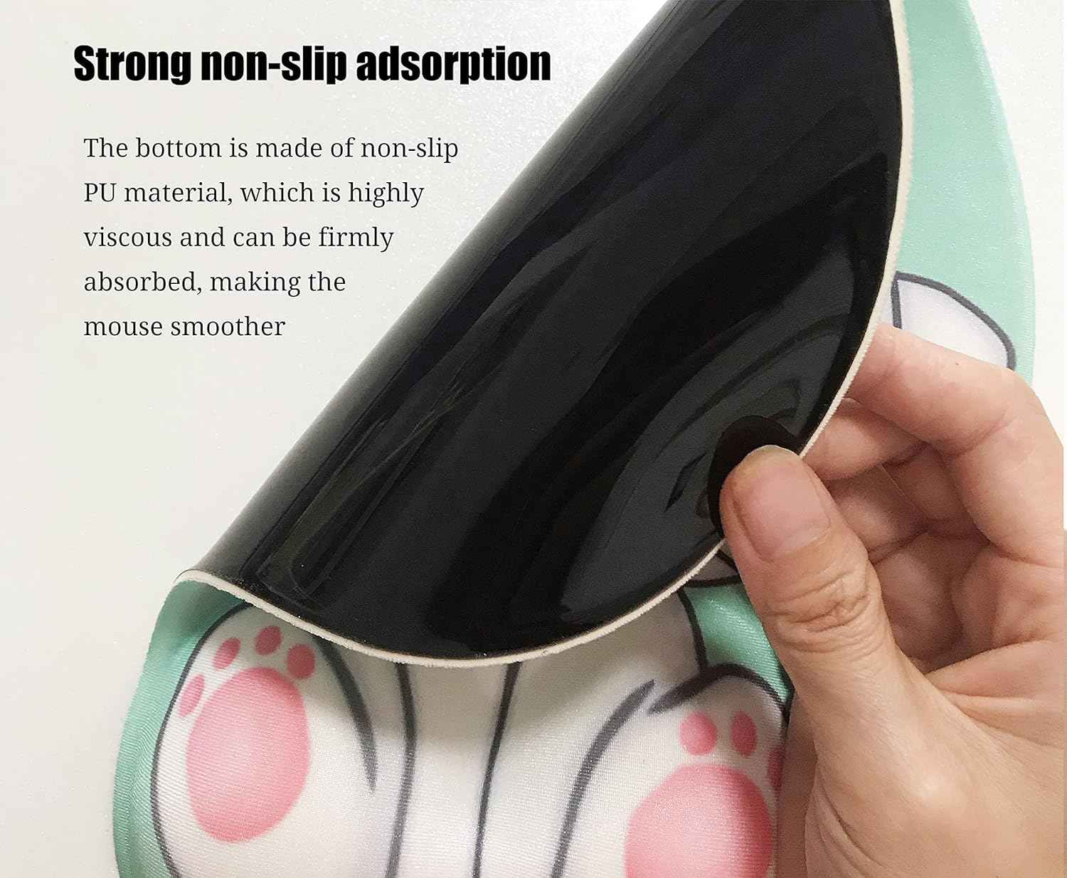 Cute Cat Mouse Pad with Grgonomic Wrist Rest Support - TTpen