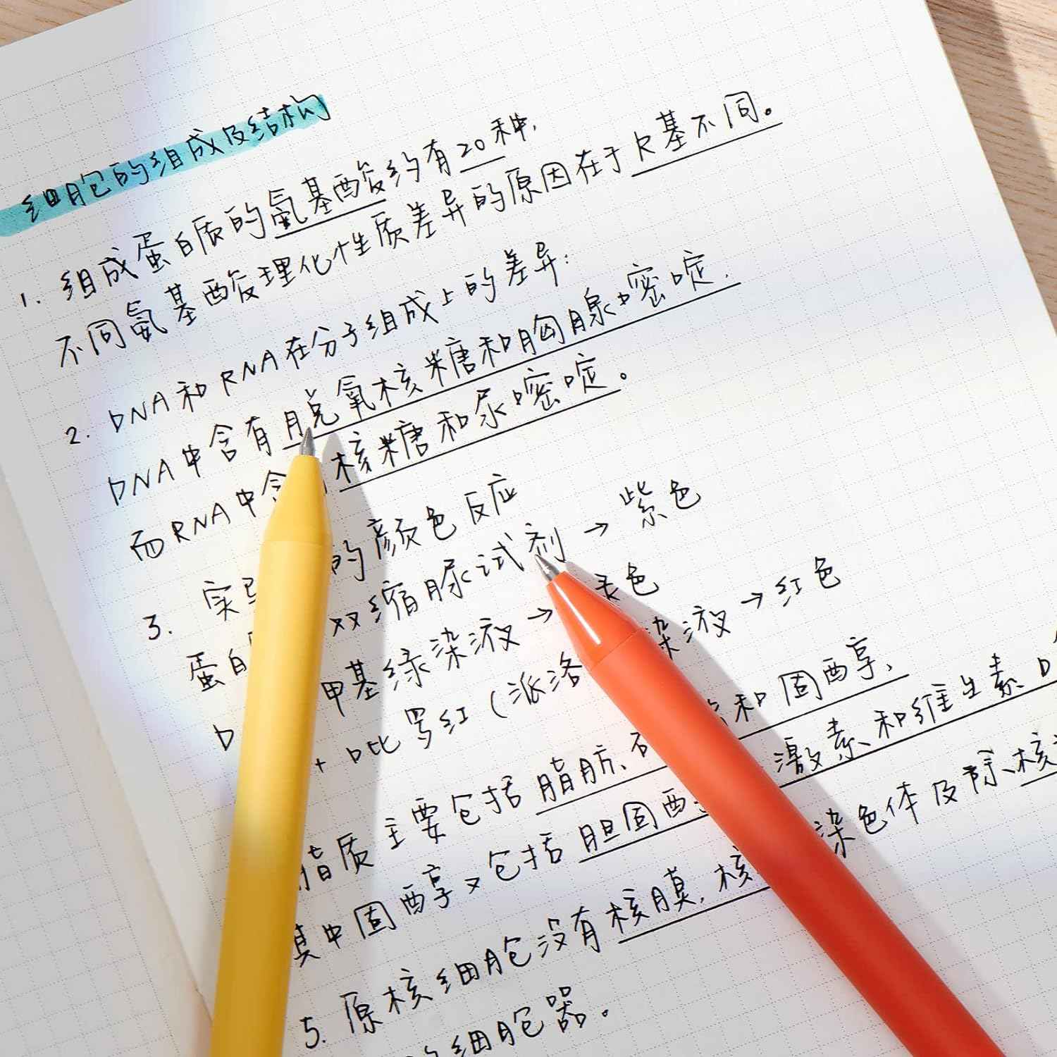 Kaco 4PCS Retractable Gel Ink Pens 0.5mm Fine Point Black Ink - TTpen