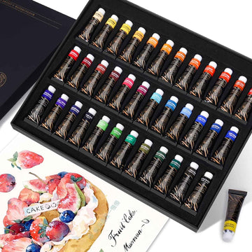 Paul Rubens Profesional Artist Watercolor Paint Set,5ml Tube,36 Colors - TTpen