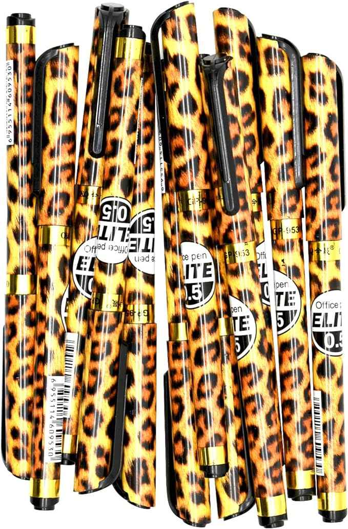 12PCS Leopard Print Gel Pens - TTpen