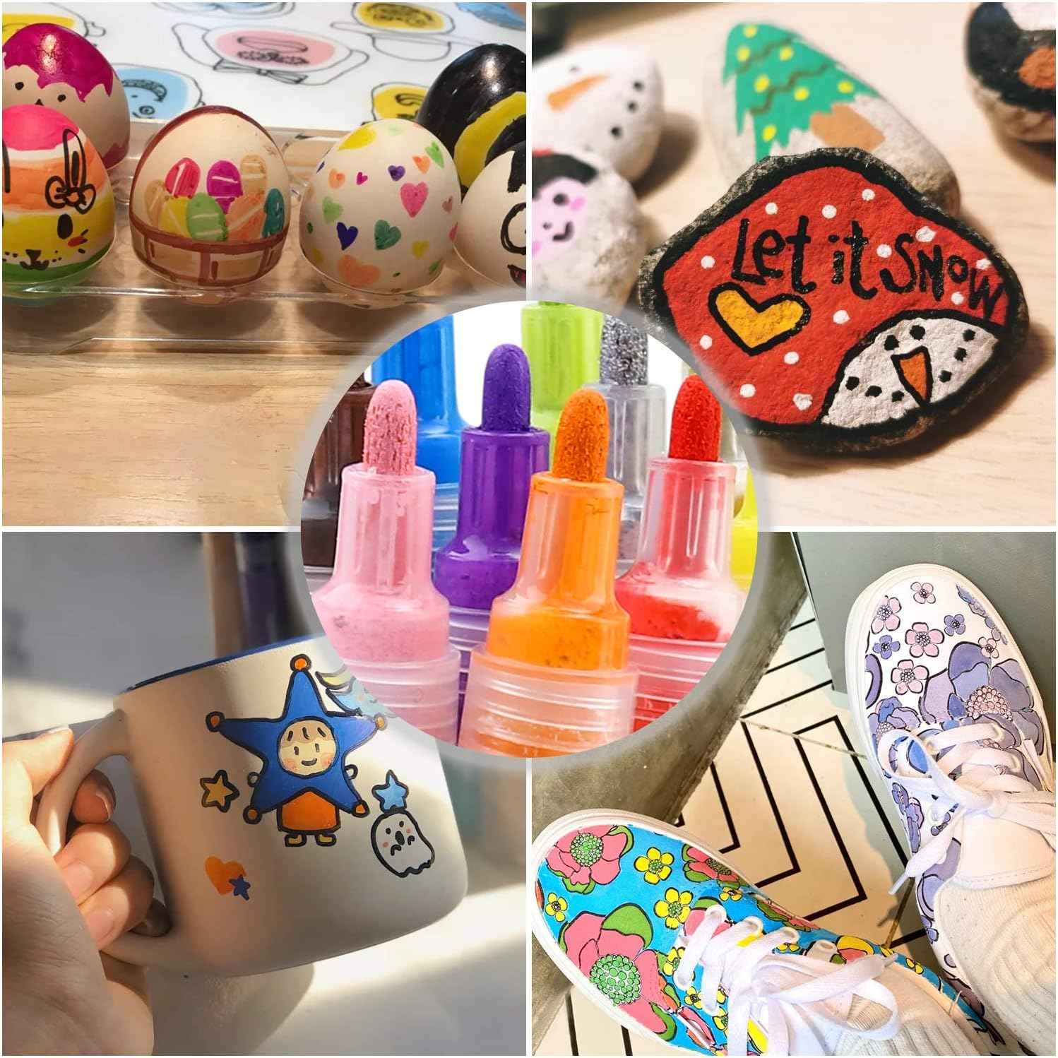 15 Color Guangna Acrylic Painter Markers 3mm Tip - TTpen