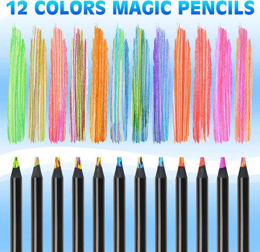 8IN1 Colored Art Pencils for Adult Coloring Drawing,12 Pack - TTpen