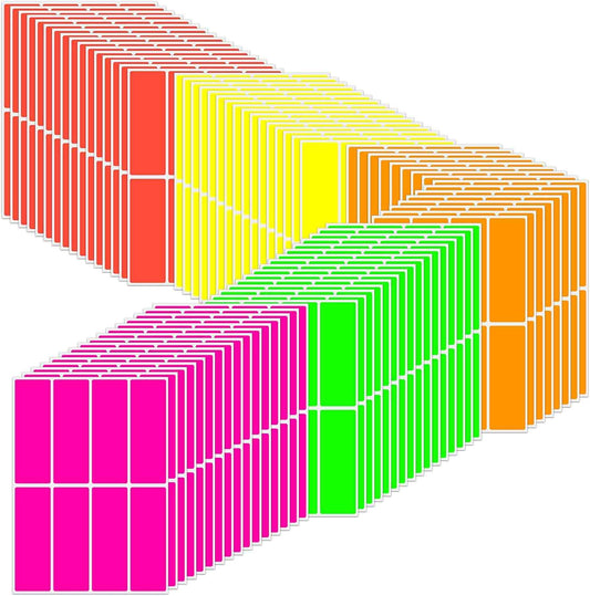640Pcs Rectangular Color Coding Label Stickers 3 x 1 inch - TTpen