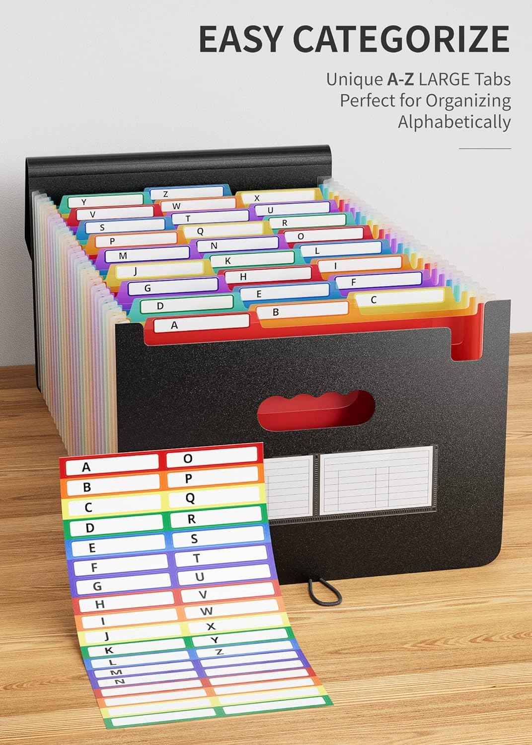 26 Pockets Expanding Accordian File Organizer Keeper A4 Size - TTpen
