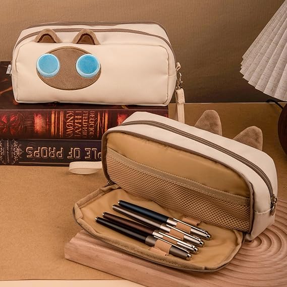 3D Cat Large Capacity Pencil Case Pouch Organizer