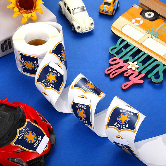 600 Pieces Police Stickers for Kids Police Birthday Party Supplies - TTpen