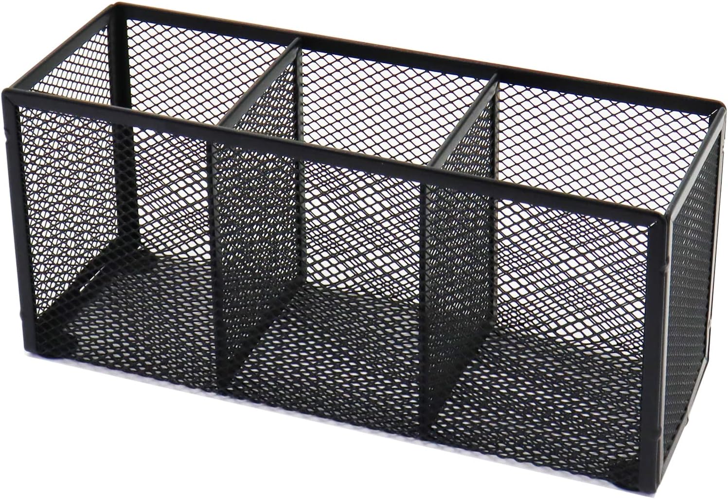 Black Mesh Pen Pencil Holder,Small Metal Desk Organizer