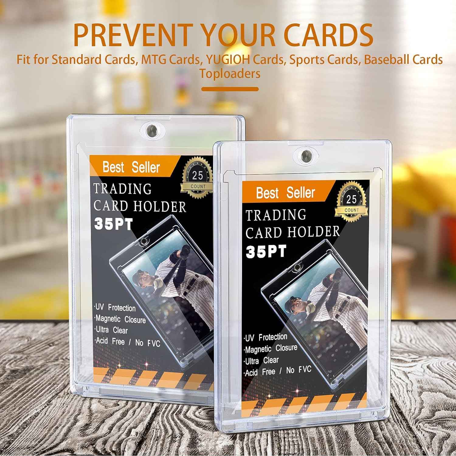 Magnetic Card Holders for Trading Card,35PT Card Protectors 20 Pack - TTpen