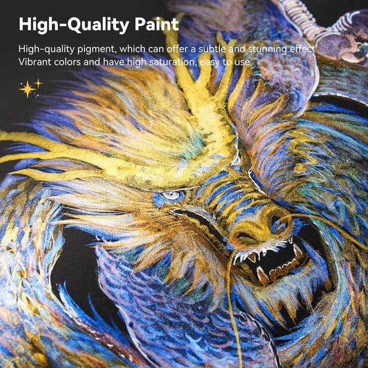 Superior Metallic Waterolor Paints,8 Shimmery Gold Colors - TTpen