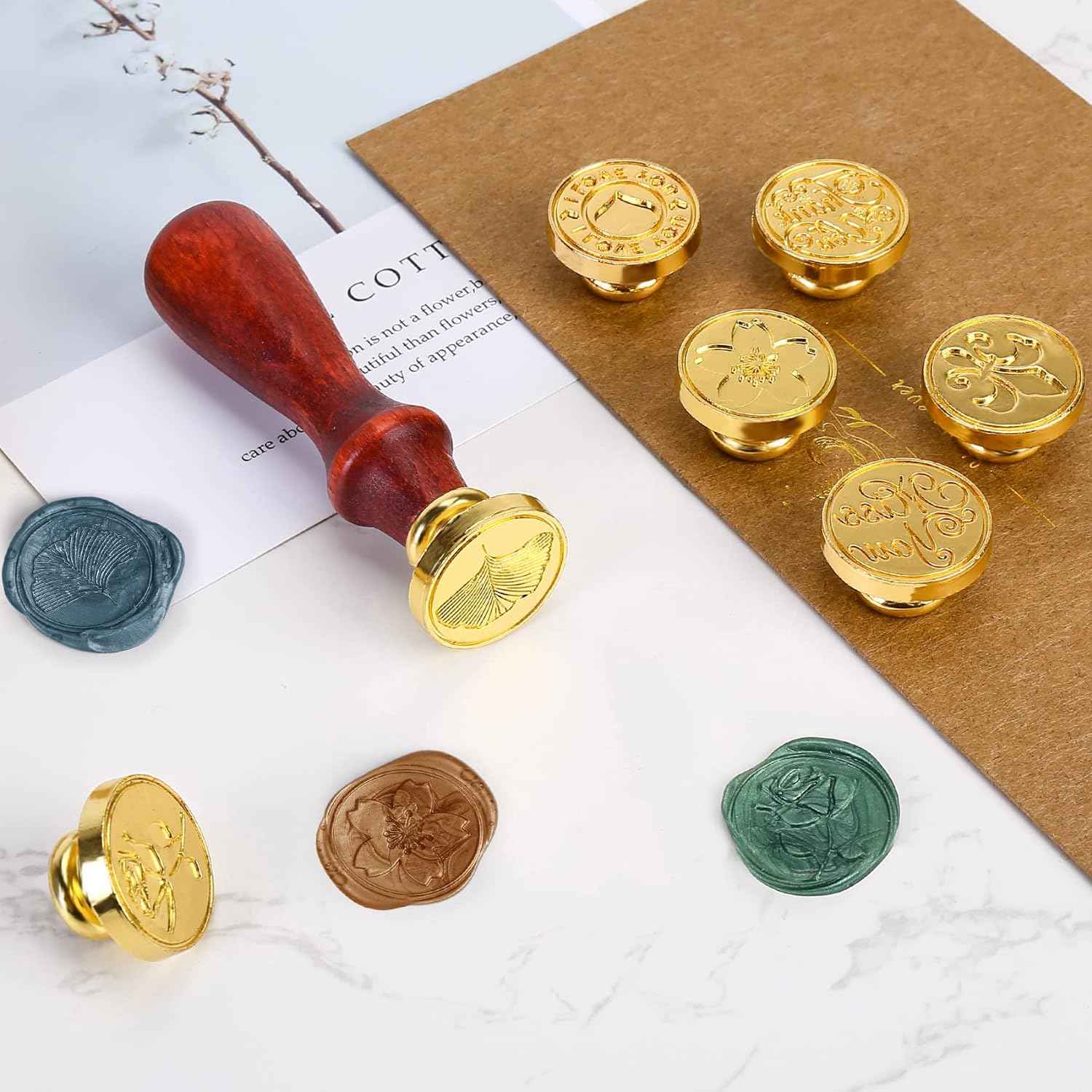 7 Piece Wax Seal Stamp Set - TTpen