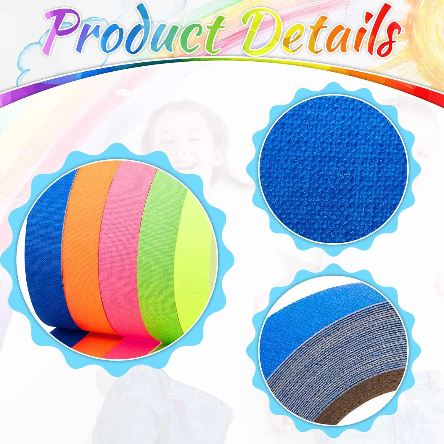 10Pcs Spike Tape Multicolor Bright UV Reflective Tape 15mm x 5m - TTpen