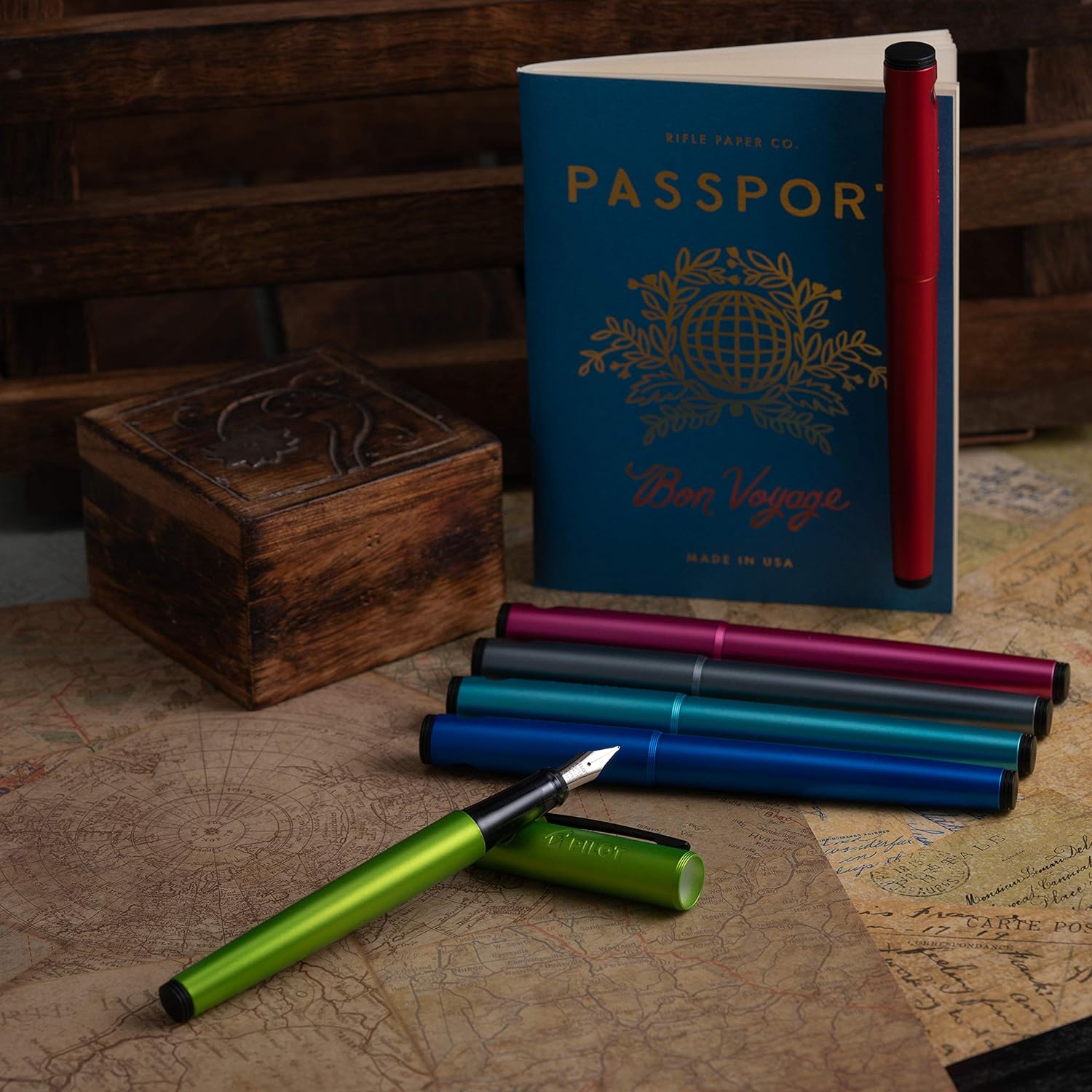 Pilot Explorer Fountain Pen - Lime - Fine Nib - TTpen