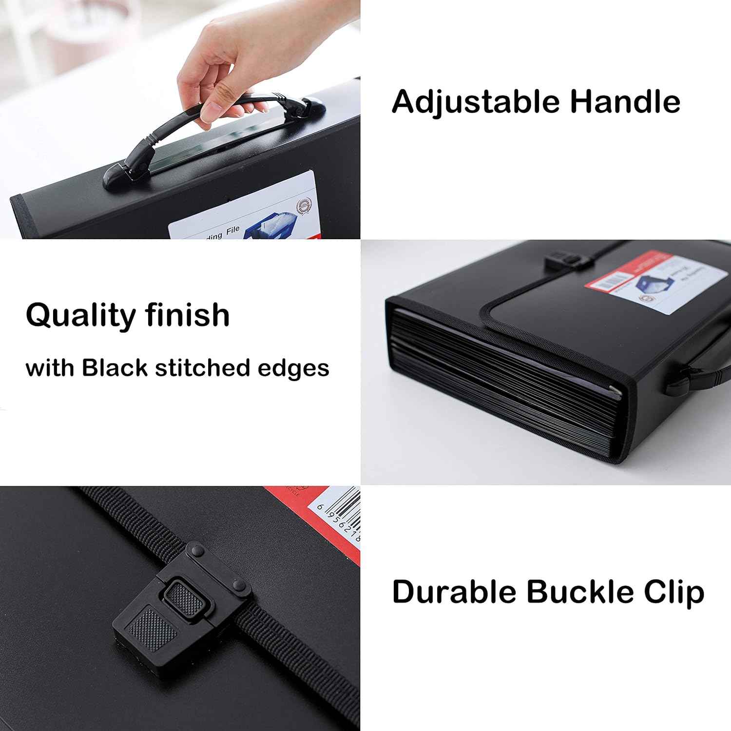26 Pockets Expanding File Folder with Handle - Letter A4 Paper - TTpen