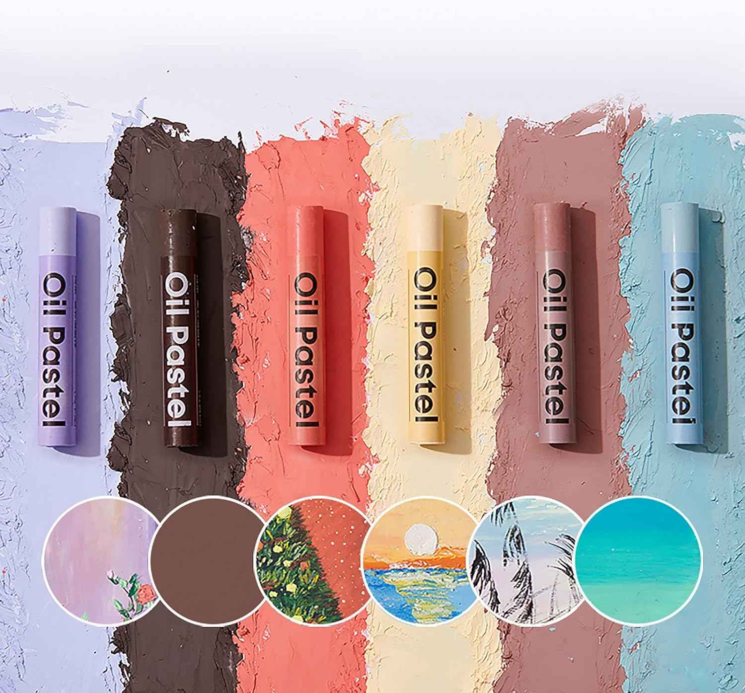 KALOR Oil Pastels Set,24 Classic Colors - TTpen