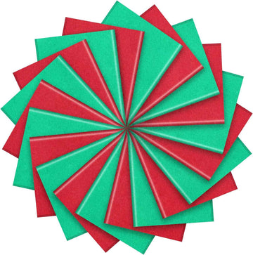 100 Sheets Tissue Wrapping Paper for DIY Crafts 35x50cm Red Green - TTpen