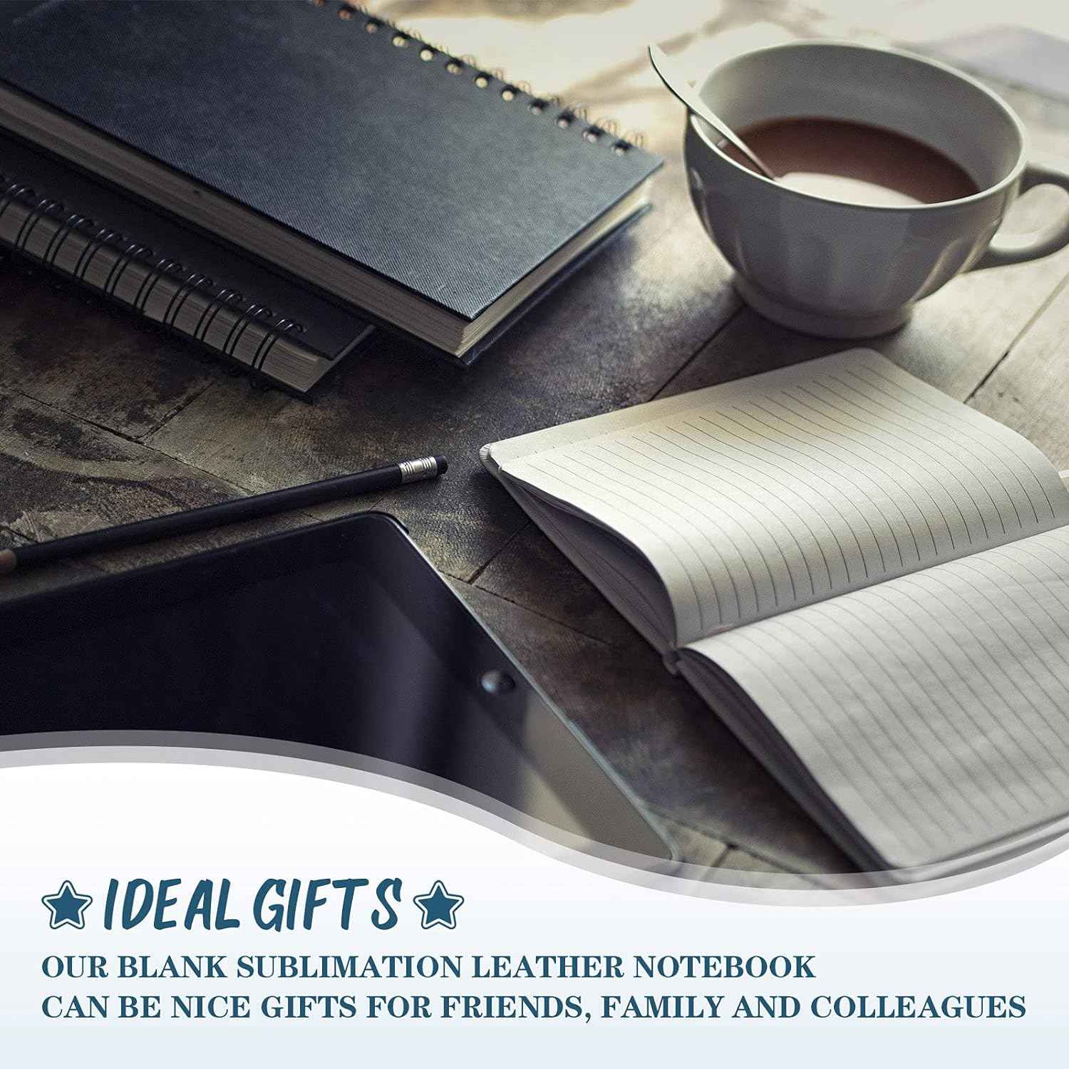 Sublimation Journal Blank Notebooks A6 190 Pages White (2 Pack) - TTpen