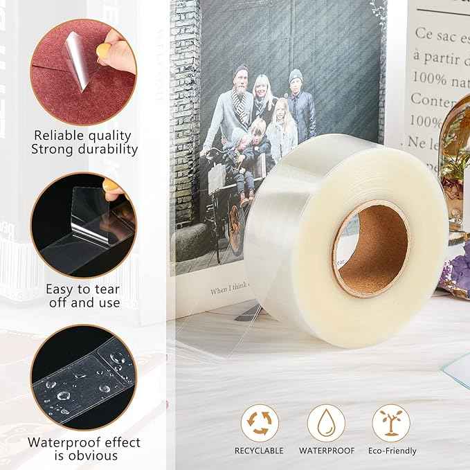 500pcs Clear Waterproof Labels for Protecting Barcodes 80 x 30mm - TTpen