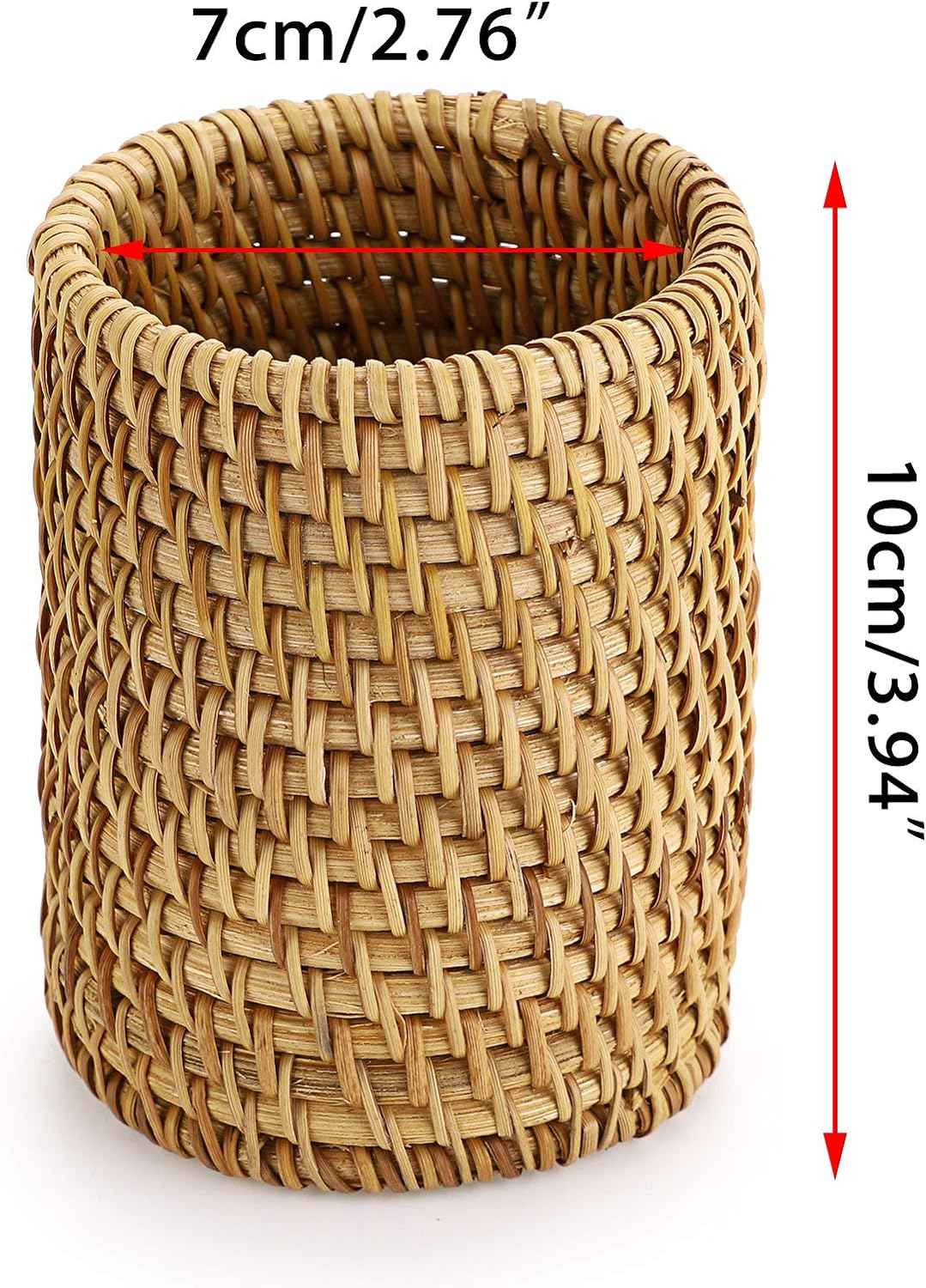 Rattan Pen Cup,Handmade Desk Pencil Holders - TTpen