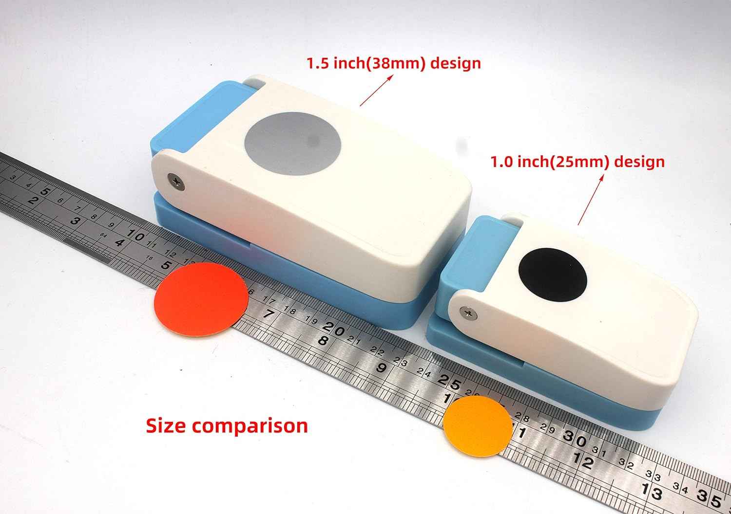 38mm Craft Scrapbooking Embossing Paper Pucher Round 1.5inch - TTpen