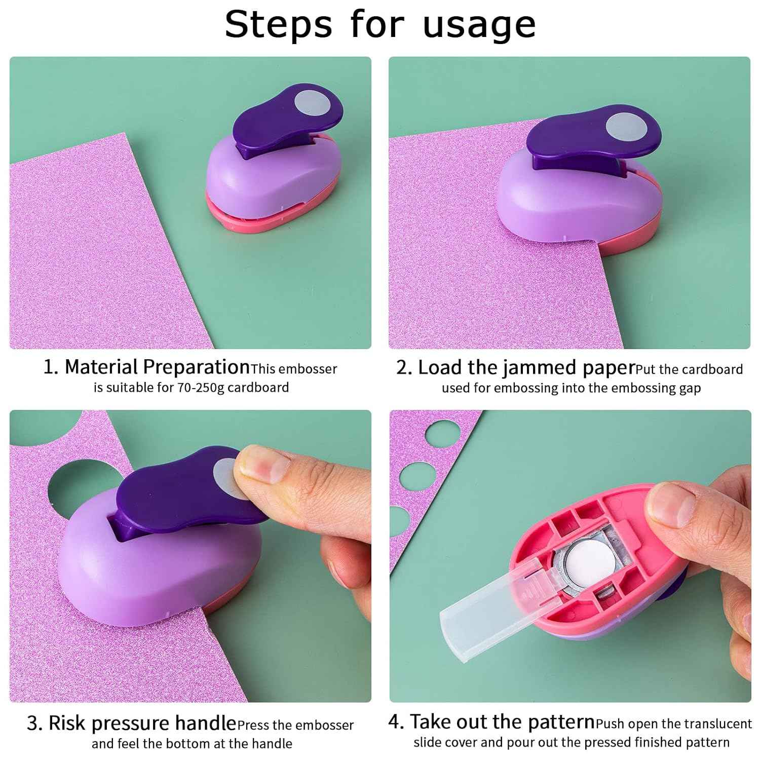 1.5inch 1inch 0.6inch Circle Punch for Paper Crafts 3 Pack - TTpen