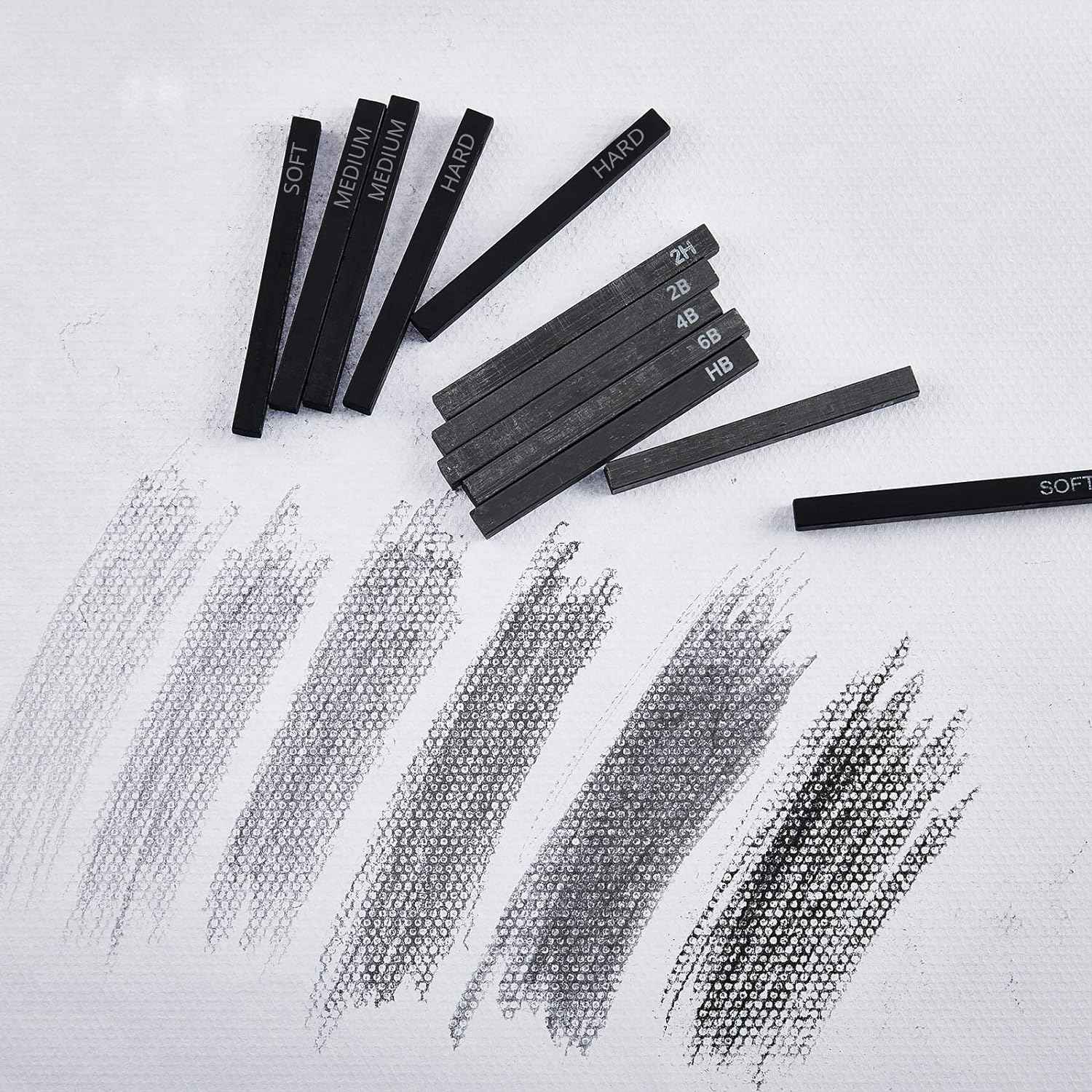 12Pcs Graphite Compressed Charcoal Sticks Drawing Pencils Set - TTpen