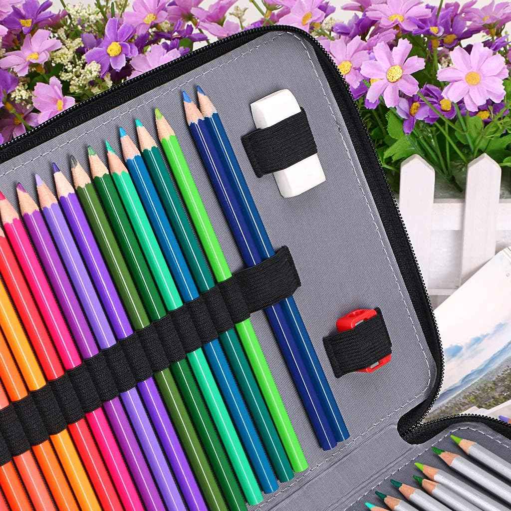 200 Slots PU Leather Pencil Case Holder Organizer - TTpen