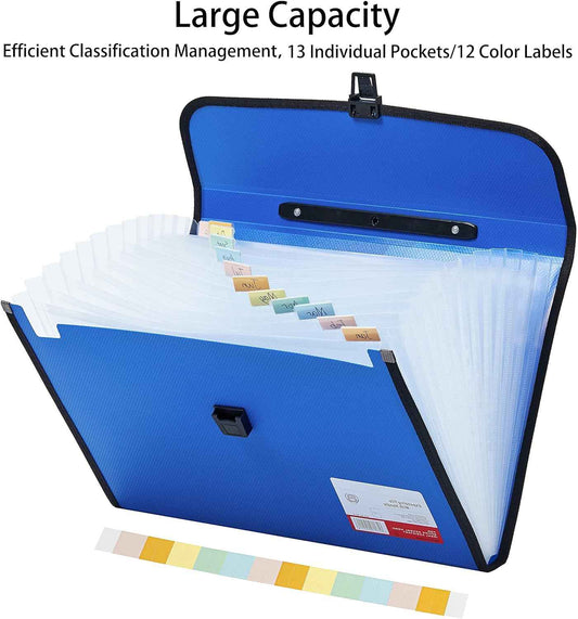 13 Pocket Expanding File Folder for FC A4 Paper - TTpen