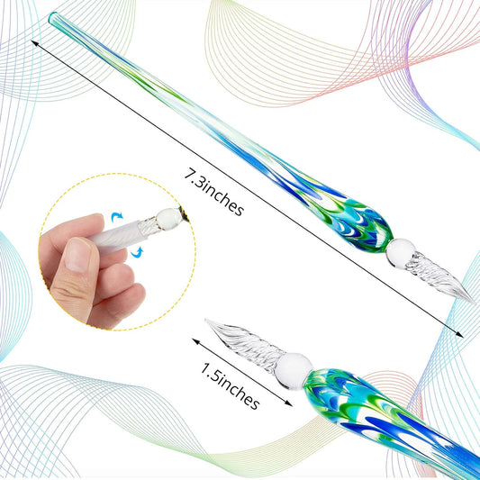 6pcs Glass Pen Calligraphy Dip Pens