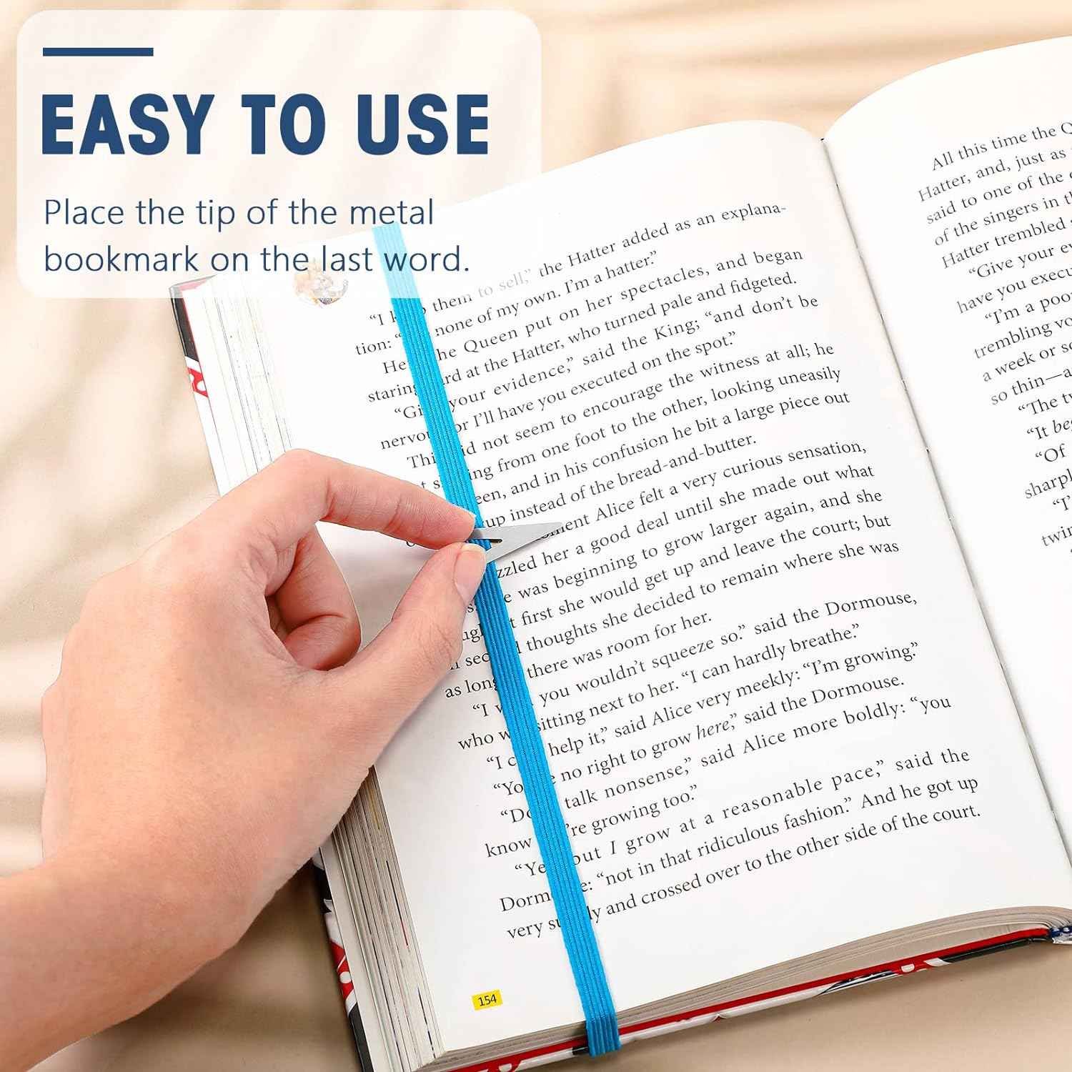 20Pcs Elastic Bookmarks Stainless Steel Book Darts for Book Lovers - TTpen