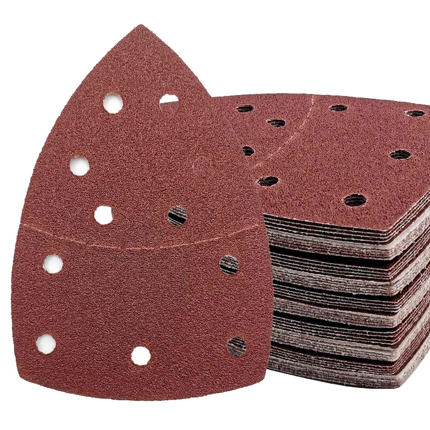 50PCS Mouse Detail Sander Paper,40/60/80/120/180/240 Grit 11 Holes - TTpen