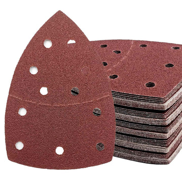 50PCS Mouse Detail Sander Paper,40/60/80/120/180/240 Grit 11 Holes - TTpen