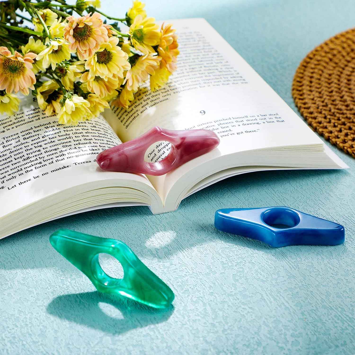 3Pcs Thumb Book Page Holder Resin Thumb Reading Bookmark - TTpen