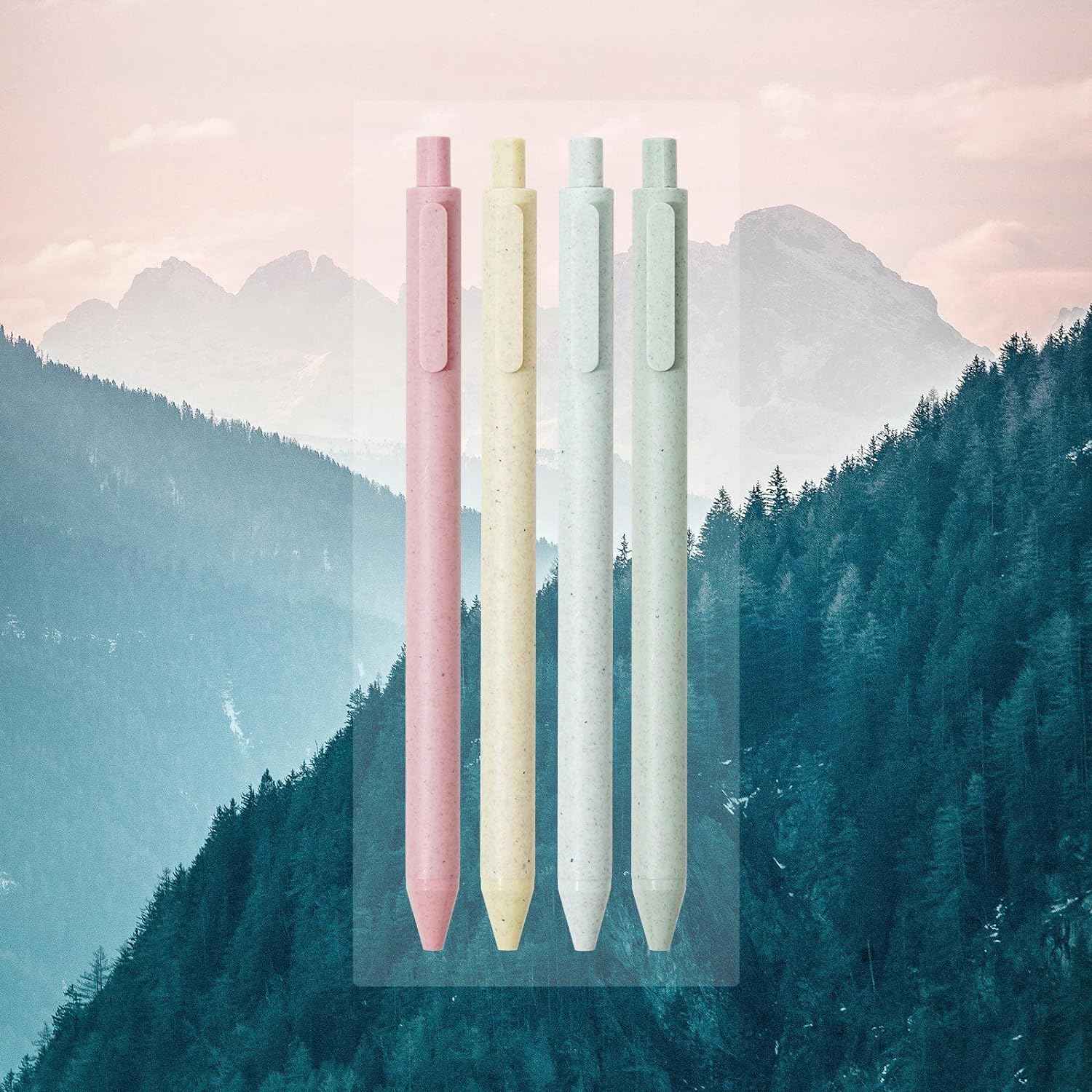 Kaco Biodegradable Gel Ink Pen Set with Black Ink 4 Pack - TTpen