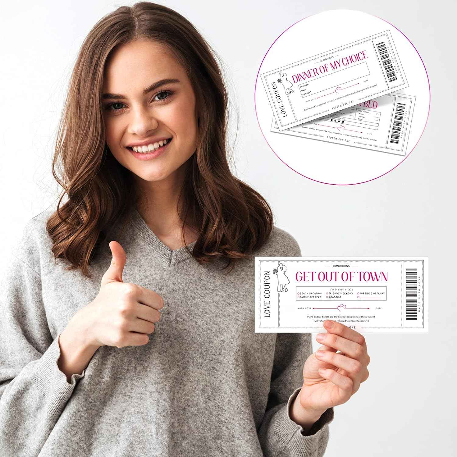 20 Pieces Love Coupon Cards Romantic Vouchers - TTpen