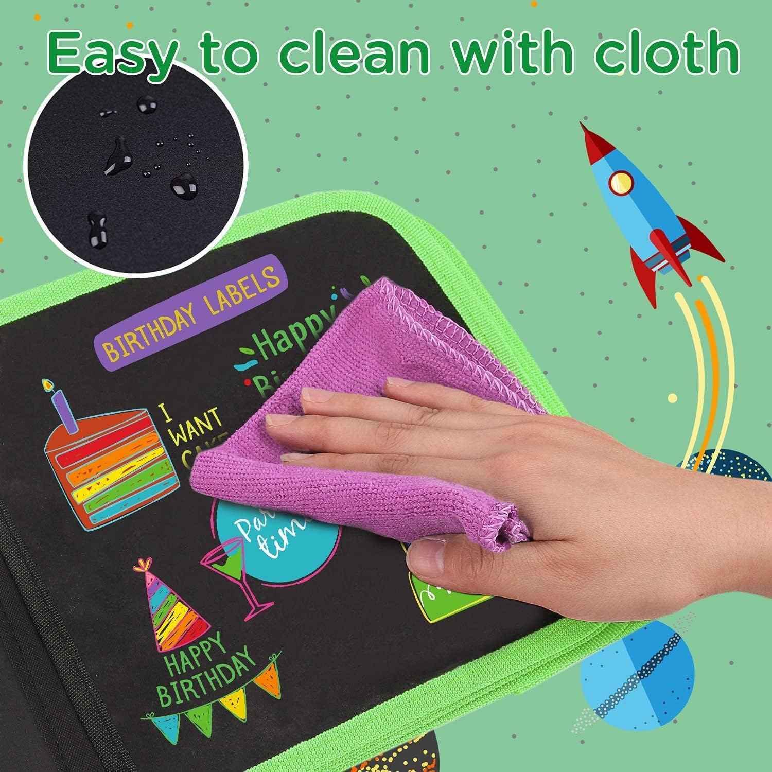 Erasable Doodle Book Drawing Pads for Kids with 12 Watercolor Pens - TTpen