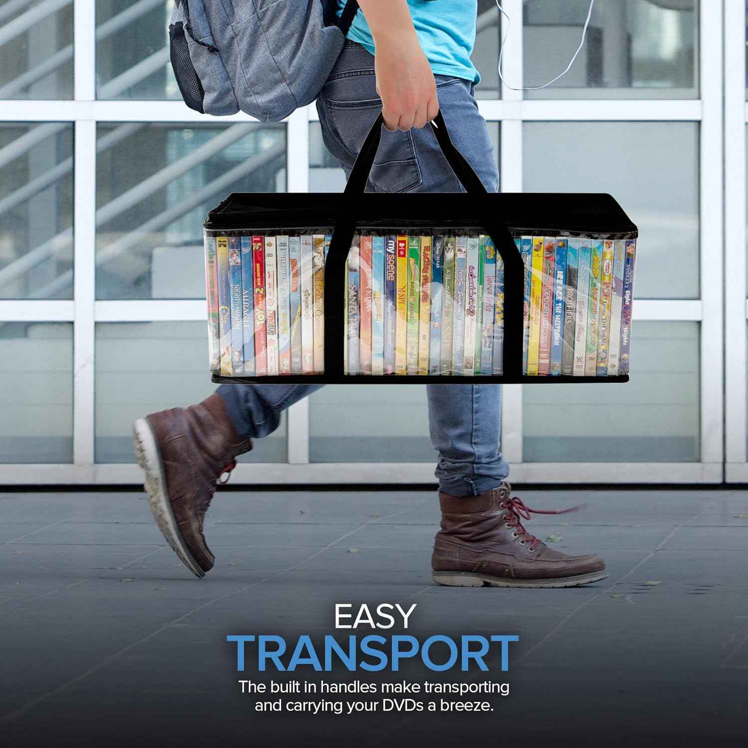 DVD Storage Bags Plastic Media Organizer Holders 4 Pack - TTpen