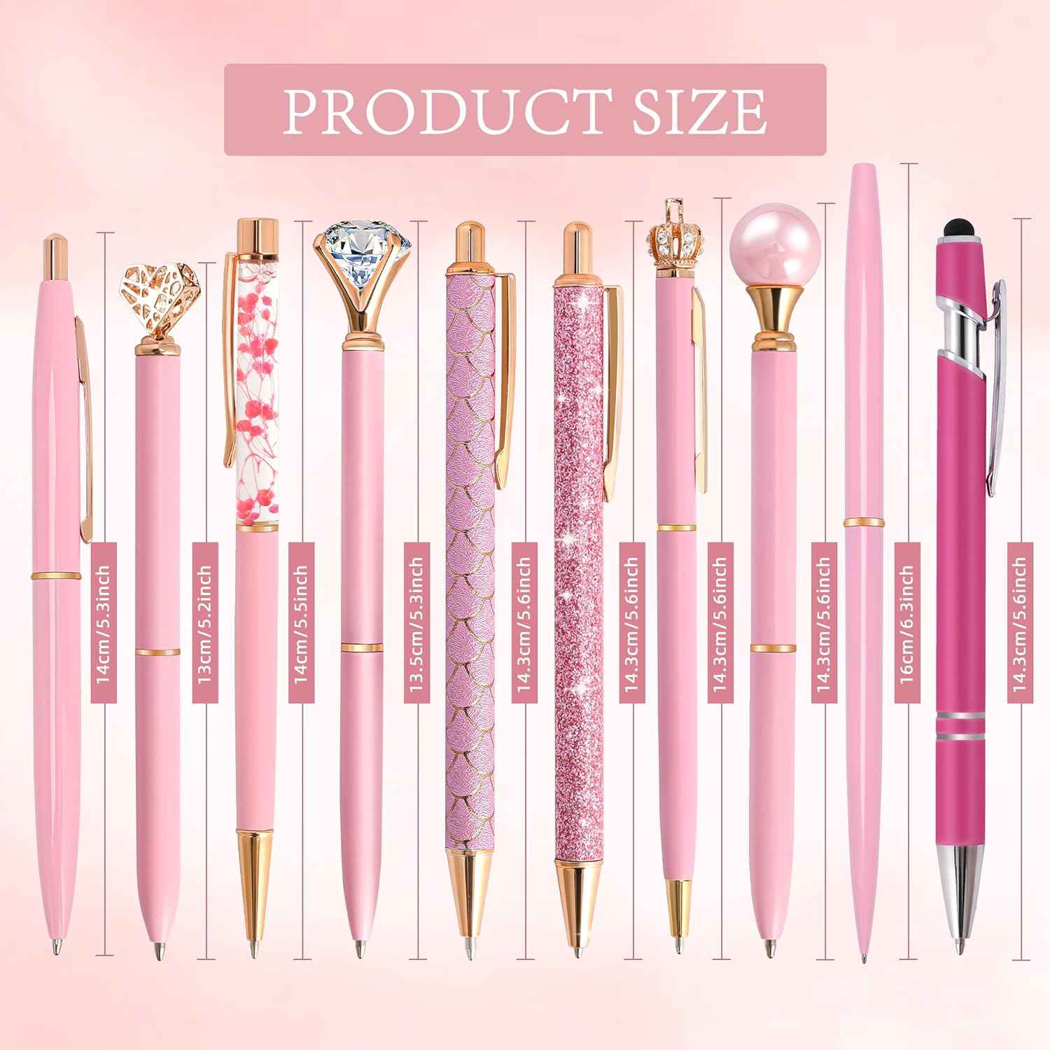 10Pcs Ballpoint Pens Set Party Favors for Kids Purple Pink Pens Gifts - TTpen