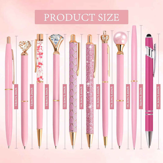 10Pcs Ballpoint Pens Set Party Favors for Kids Purple Pink Pens Gifts - TTpen