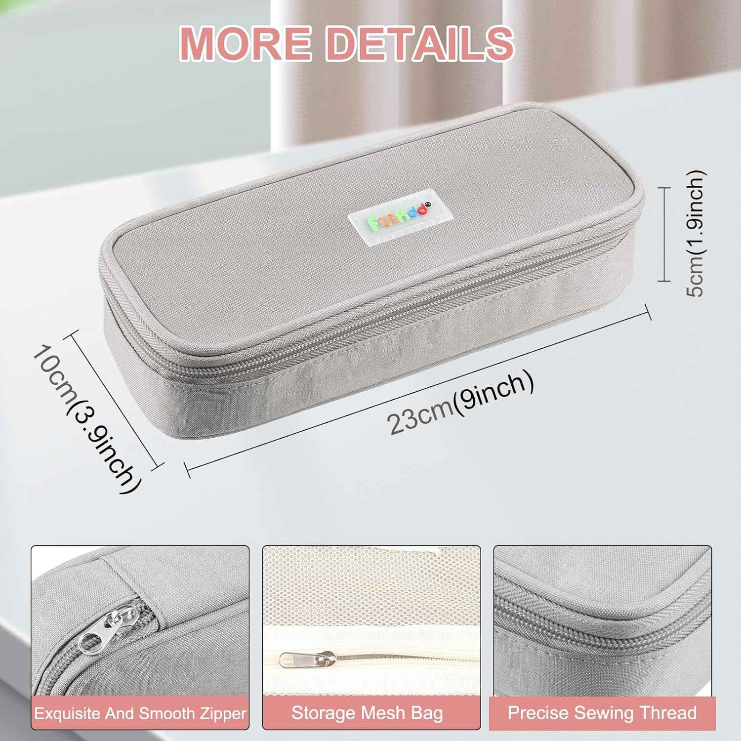 AddFun Large Capacity Pen Case,Pencil Pouch with Zipper - TTpen