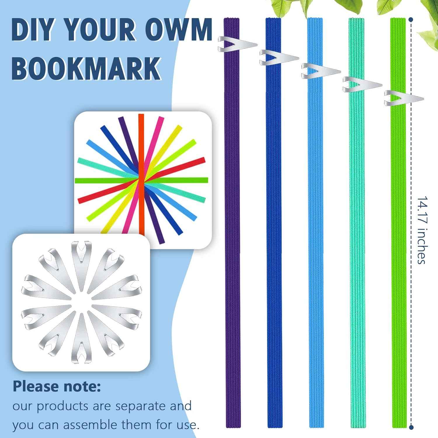 20Pcs Elastic Bookmarks Stainless Steel Book Darts for Book Lovers - TTpen