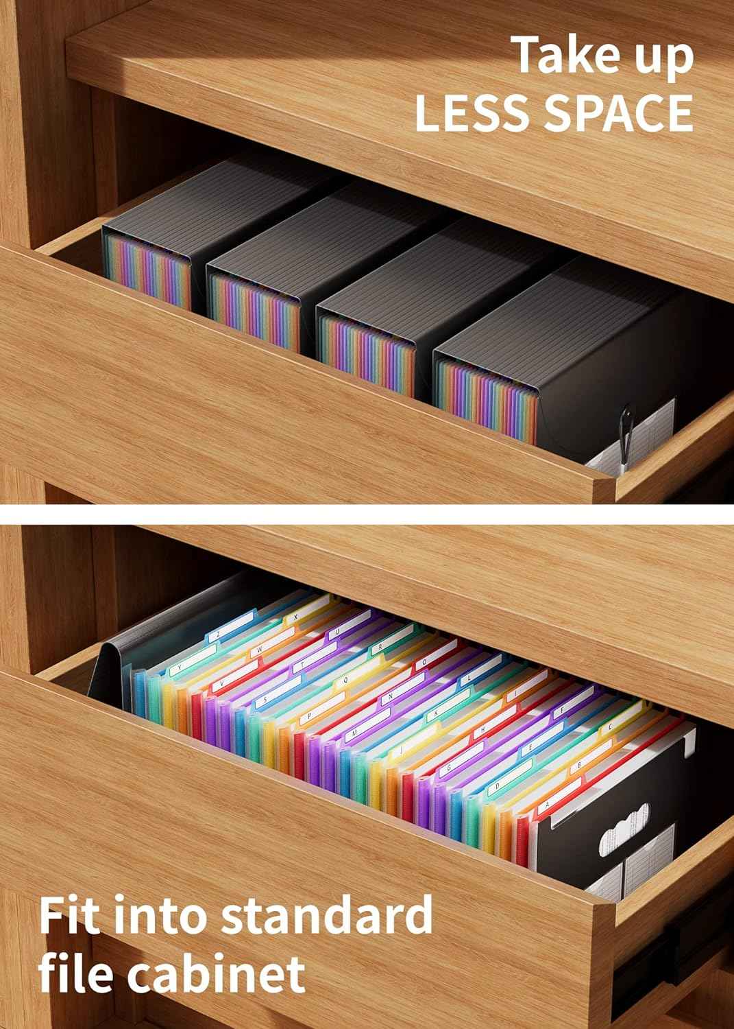 26 Pockets Expanding Accordian File Organizer Keeper A4 Size - TTpen