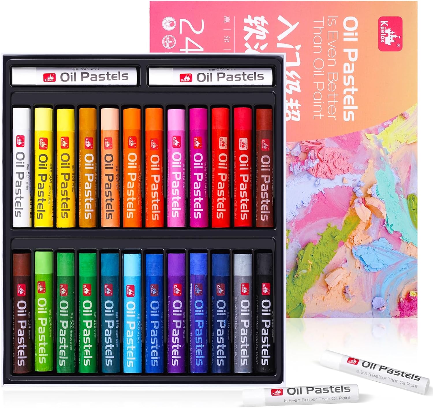 26/52 Oil Pastels for Artist - Soft Oil Crayons Art Set for Kids 26 pcs