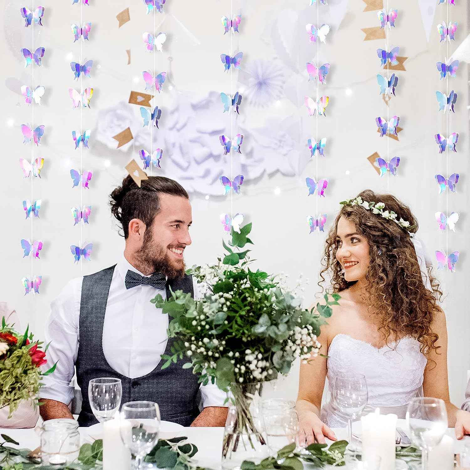 3D Butterfly Hanging Party Garlands Laser Paper Decoration - TTpen