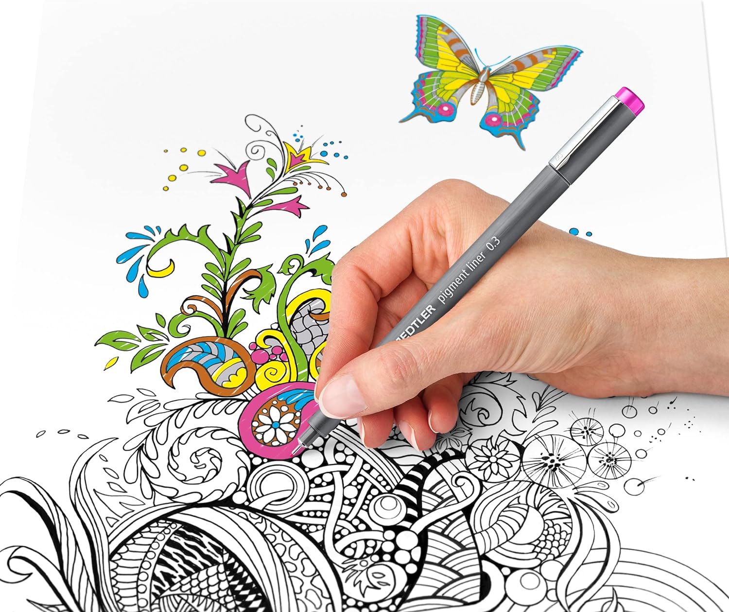 STAEDTLER 6 Color Pigment Liner Fineliner Pen 0.5mm