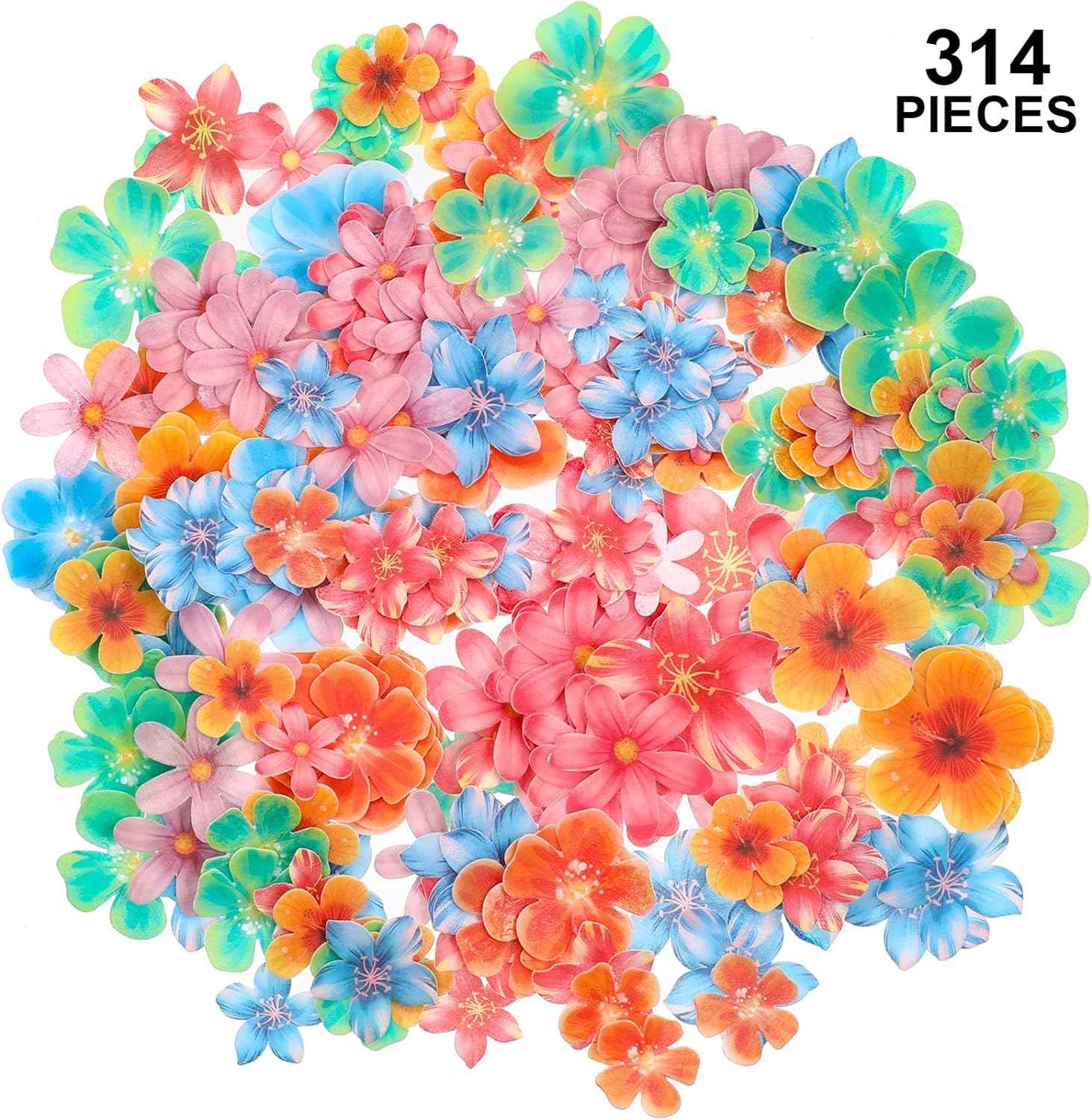 314Pcs Flowers Cupcake Toppers Wedding Cake - TTpen