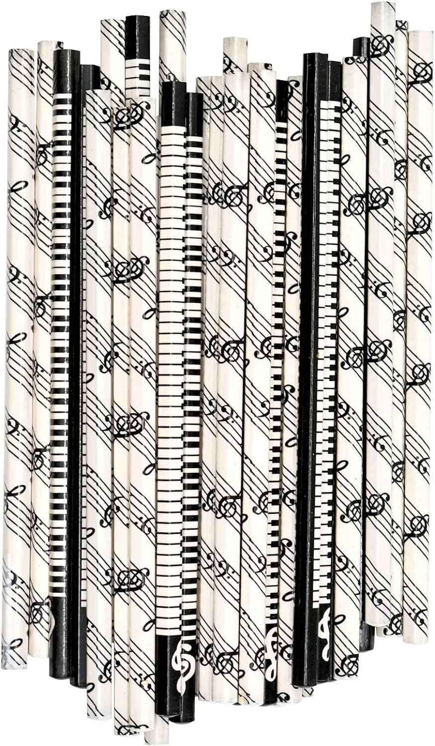 24PCS Musical Notes Pencil Piano Wooden Pencils - TTpen