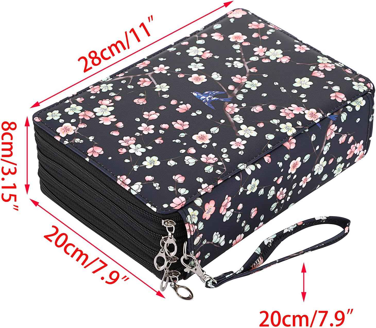 200 Slots Colored Pencil Case Large Capacity Pencil Organizer - TTpen